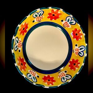 Large Pottery Barn Spring Bees Pasta Bowl